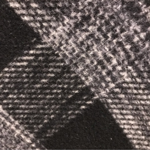 Smartwool Aspen Grove Plaid Poncho Jacket XL gray merino wool black - Picture 6 of 16